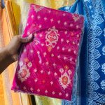 অরিজিনাল ৮০ কাউন্ট টাঙ্গাইল হ্যান্ডমেড টেনসেল  জামদানি শাড়ি