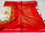 🔥 Most Viral Digital Printed Topetor Silk Saree 🔥 - Image 5