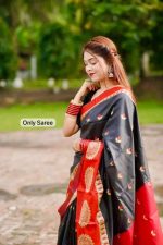 ✨সফট সিল্ক কাতান শাড়ি 🌸 - Image 3